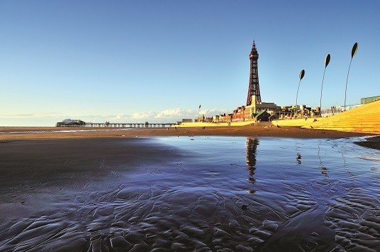 Blackpool Beach and Tower